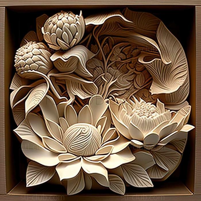 3D model The White Lotus series (STL)